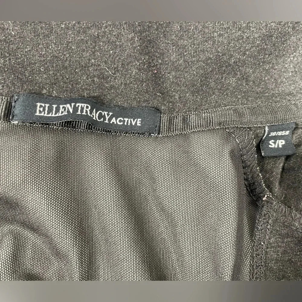 Ellen Tracy Active Zip Up Jacket Mesh Back Charcoal Size Small - Picture 7 of 10
